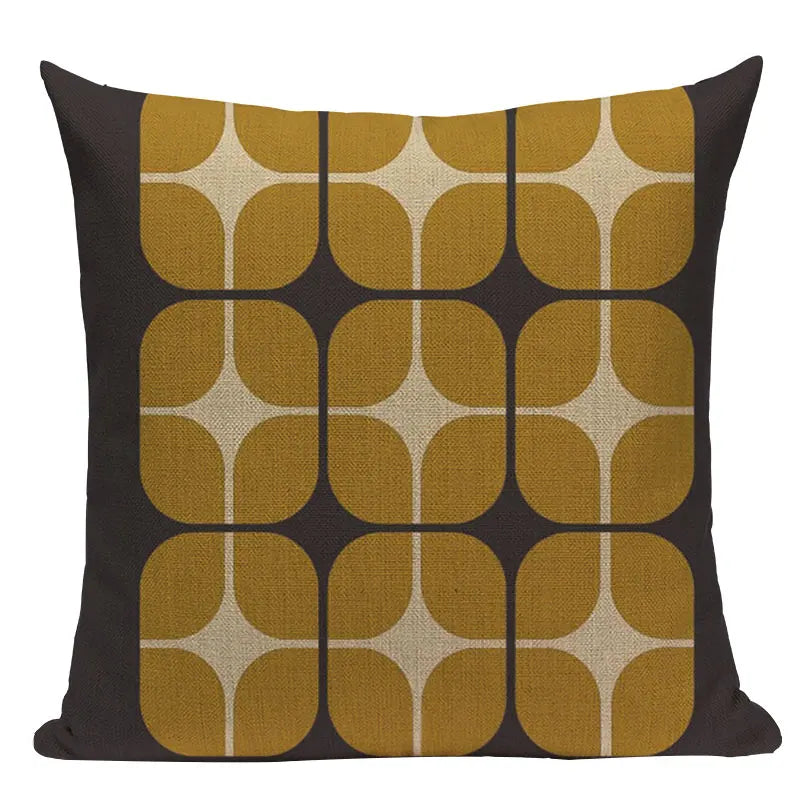 Linen Retro Floral Cushion Covers