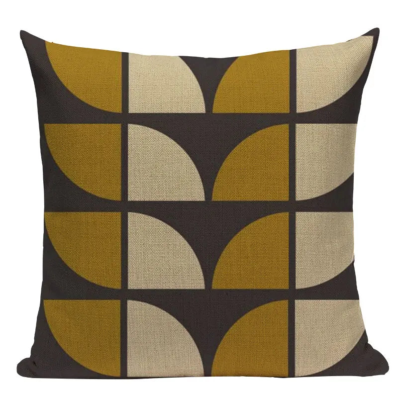 Linen Retro Floral Cushion Covers