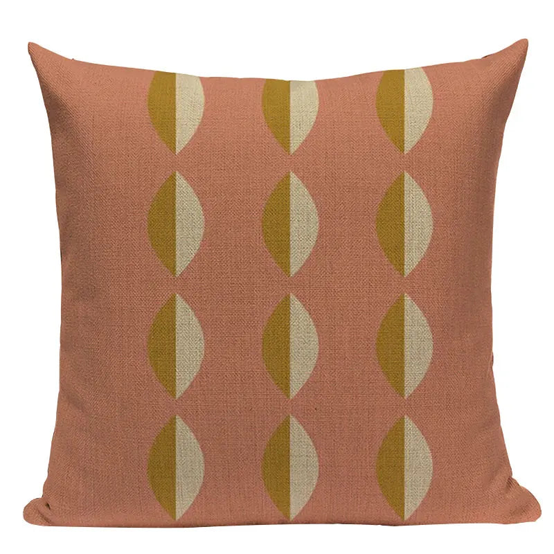 Linen Retro Floral Cushion Covers