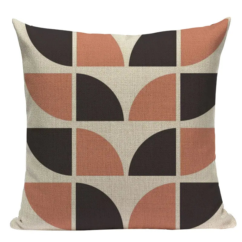 Linen Retro Floral Cushion Covers