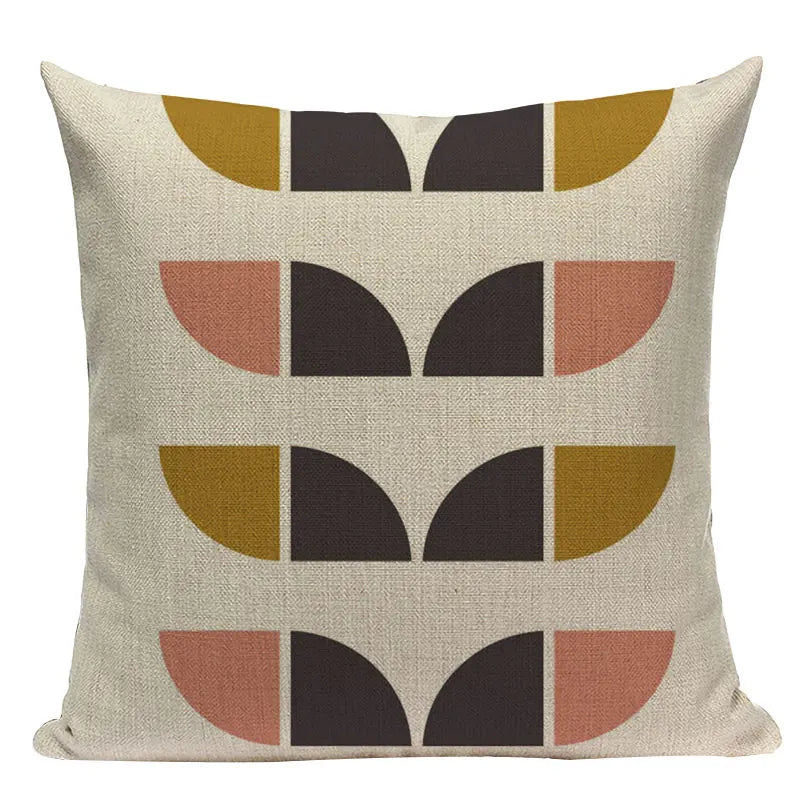 Linen Retro Floral Cushion Covers