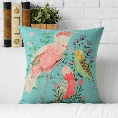 Cool & Colourful Parrot Cushion Covers 18inx18in