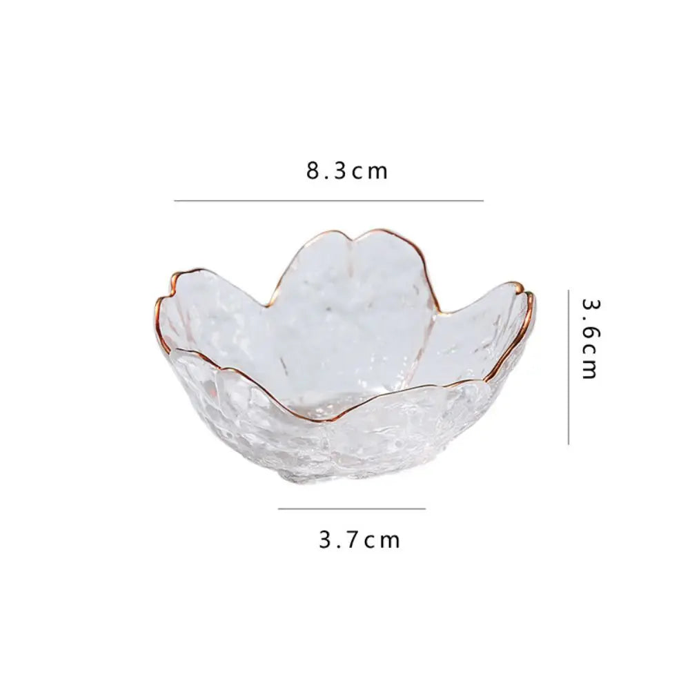 Cute Glass Flower Bowls for Candle Sand Wax