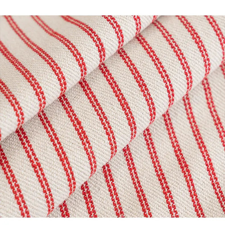 Nordic Vintage Striped Jacquard Tassel Cushion Covers