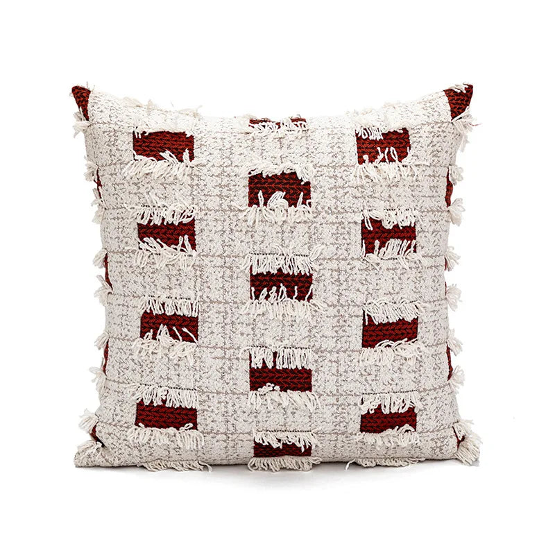 Retro Nordic Geometric Tufted Cushion Covers 45x45cm