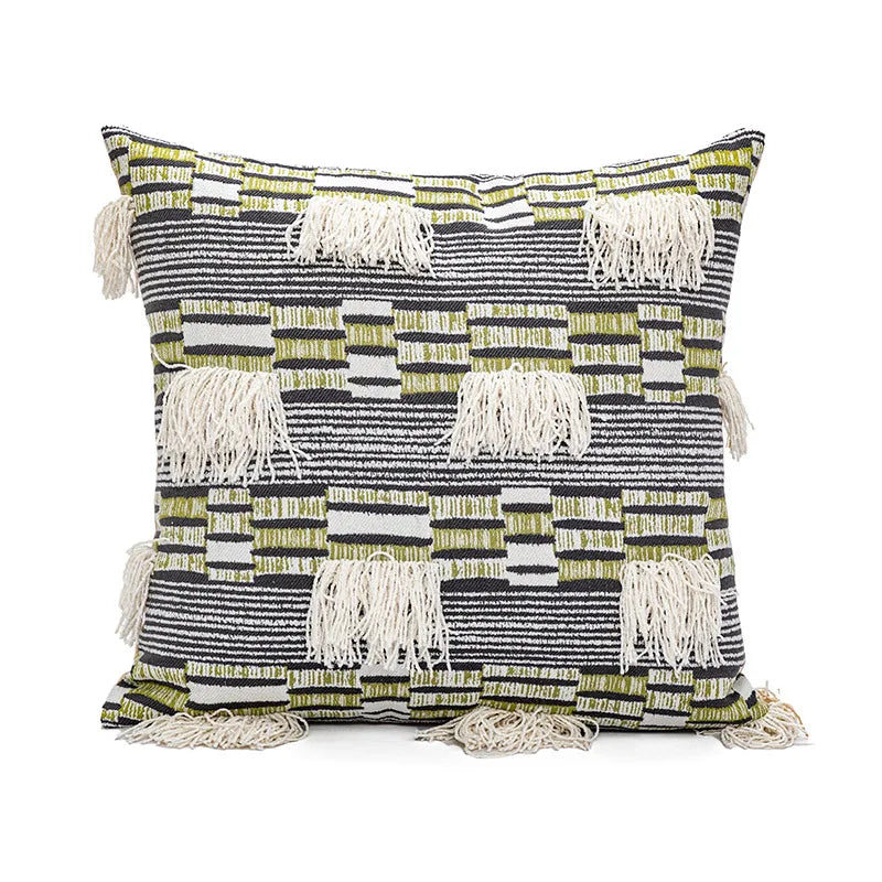 Retro Nordic Geometric Tufted Cushion Covers 45x45cm
