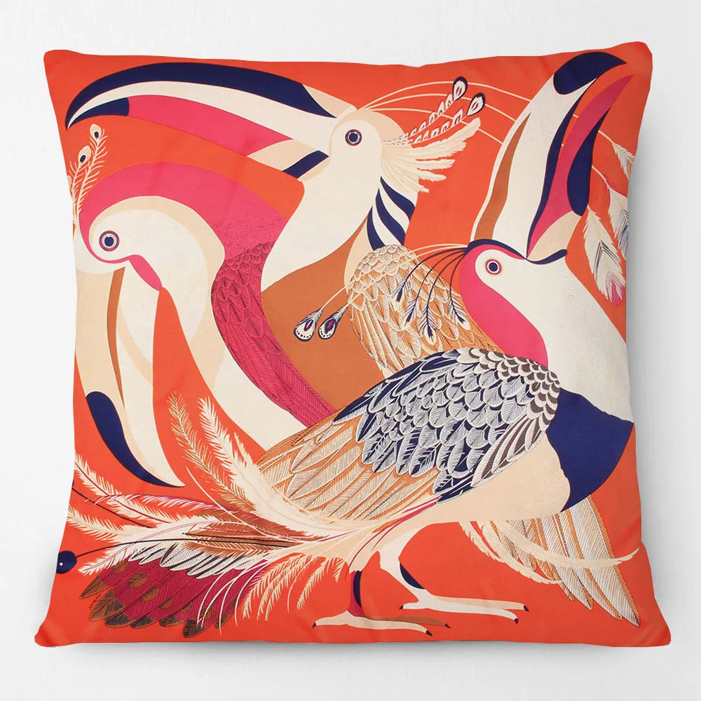 Colourful Jungle Giraffe & Zebar Cushion Covers 18in (45cmx45cm)