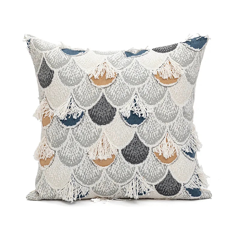 Retro Nordic Geometric Tufted Cushion Covers 45x45cm