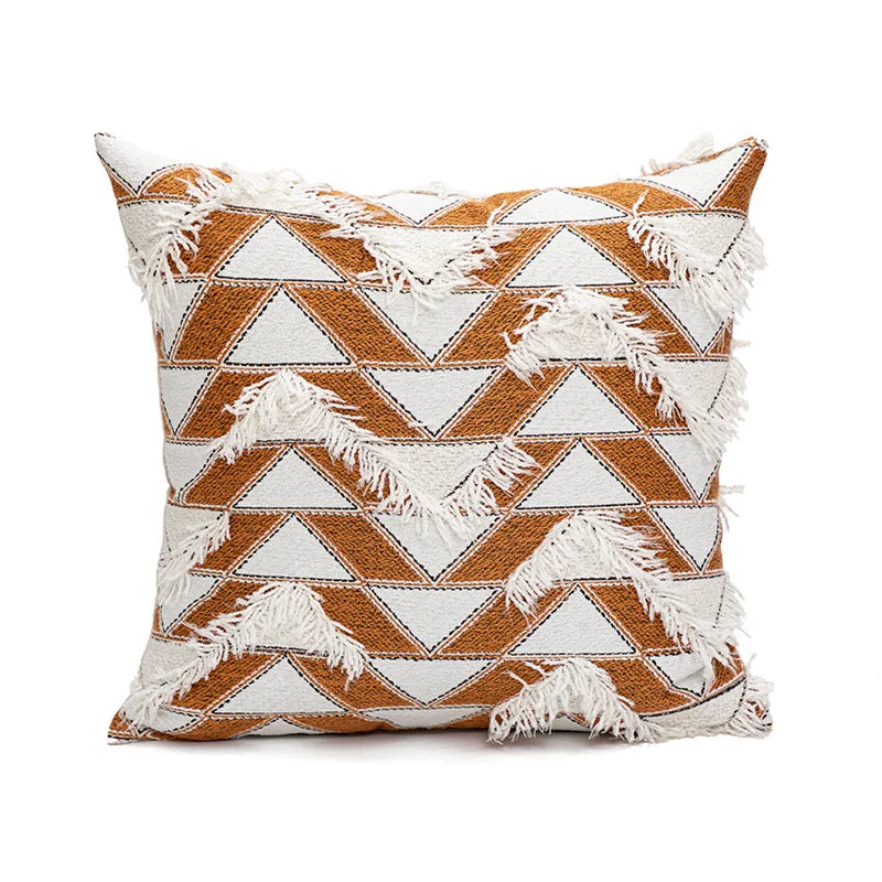 Retro Nordic Geometric Tufted Cushion Covers 45x45cm