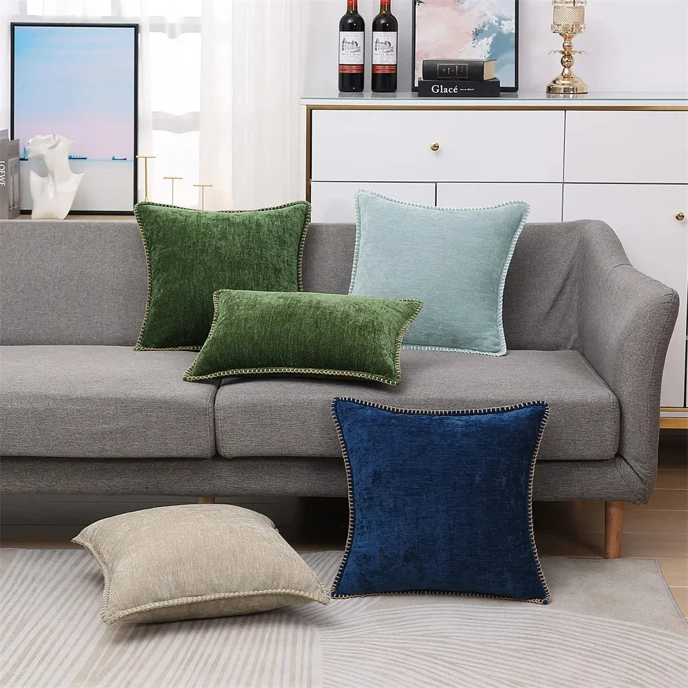 Vintage Style Chenille Velvet Luxury Cushion Covers
