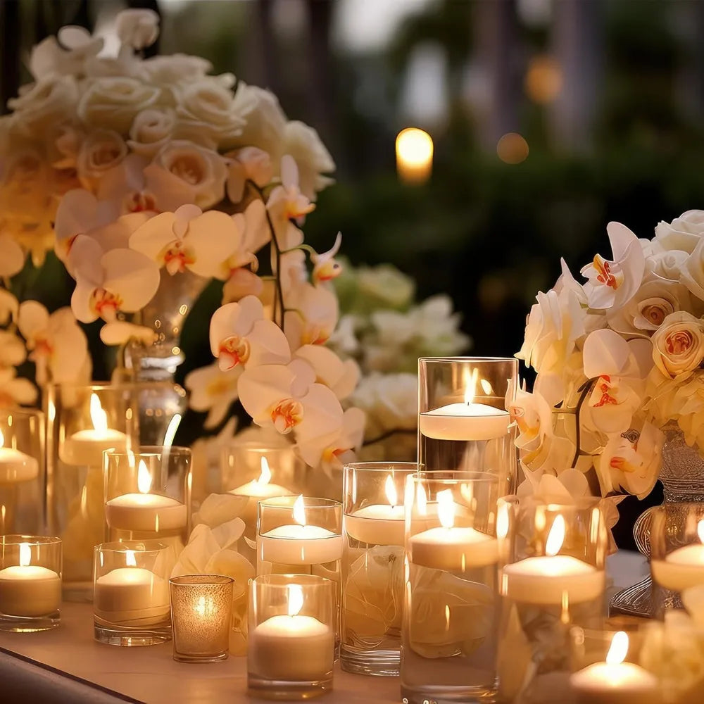 500g White Candle Sand Wax Full Set (300 Wicks + Base & Candle Holder)