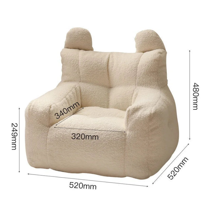 Soft Teddy Armchair Bean Bag For Young Children (Inlcudes filling)