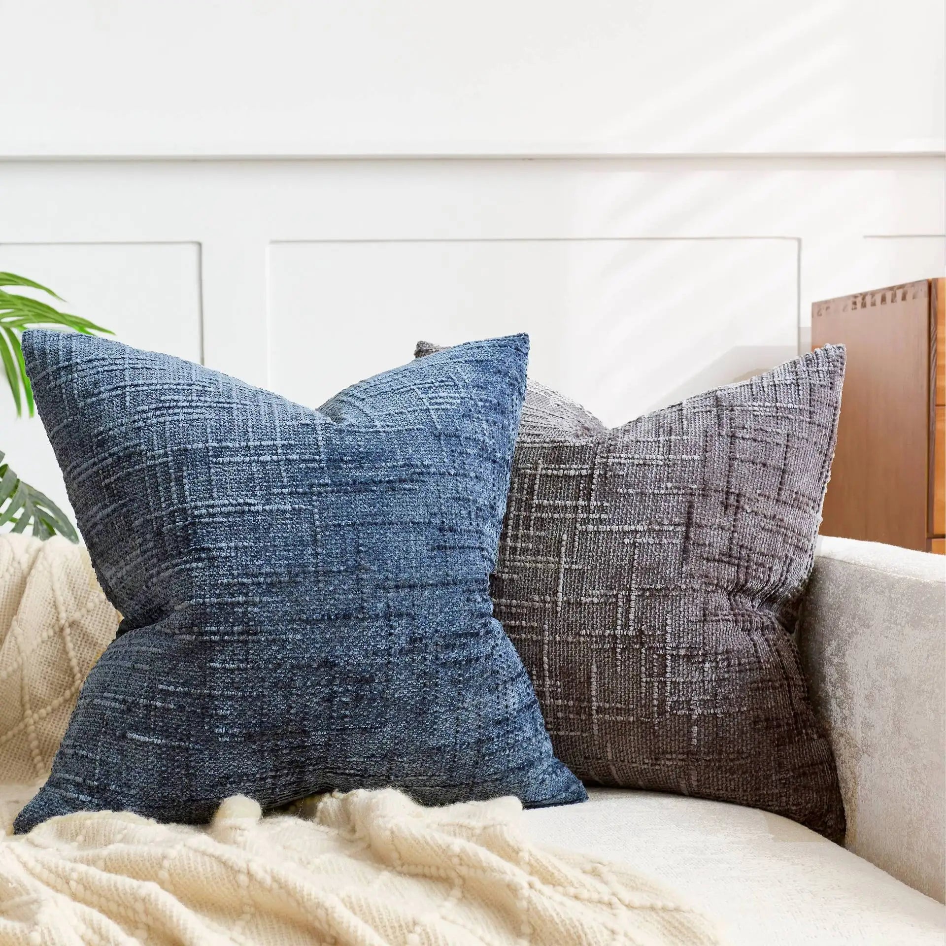 Premium Bamboo Textured Cushion Covers - Various sizes & colours