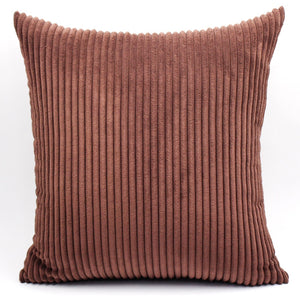 Brown Cool And Funky Corduroy Cushion Covers