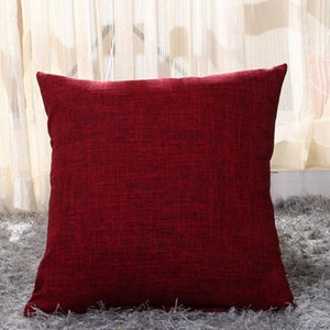 Scandinavian Cotton Linen Cushion Cover red