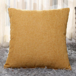Scandinavian Cotton Linen Cushion Cover - yellow