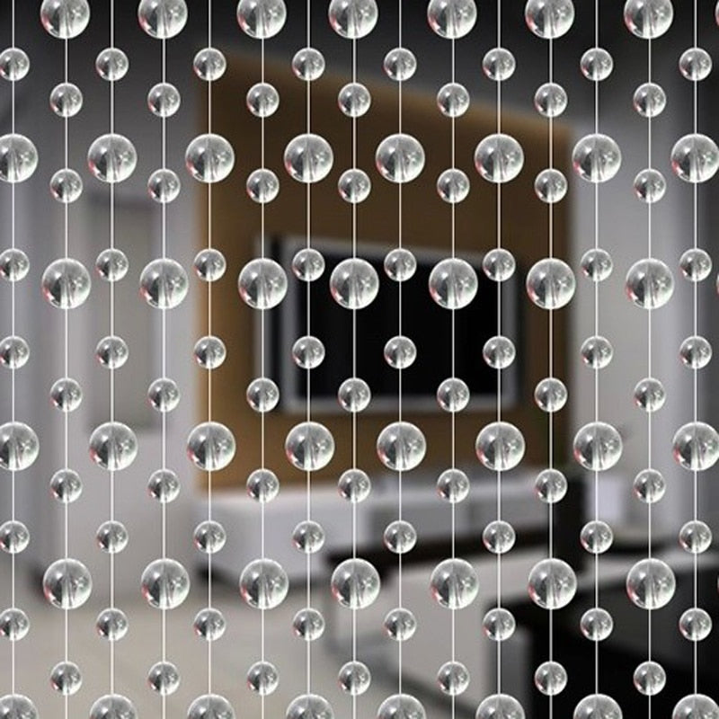 Glass Bead Curtain Room Divider Door Curtain For Small Spaces