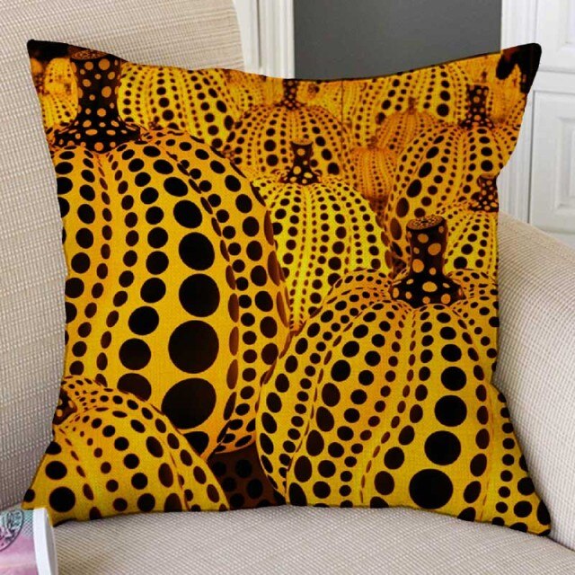 pumkins Mosaic Polka Dot Japanese Art Cushion Covers