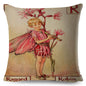 Alphabet Floral Fairy Cushion Covers (A-Z) - 18inx18in