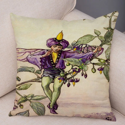 Children's Flower Fairies Cushion Covers 45cm x 45cm