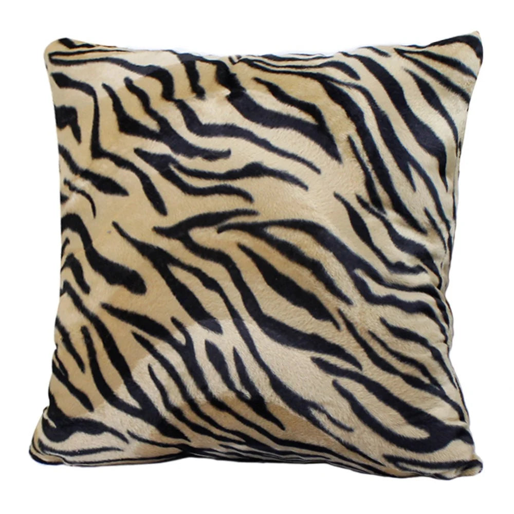 Faux Fur Animal Print Soft Cushion Covers - 3 sizes