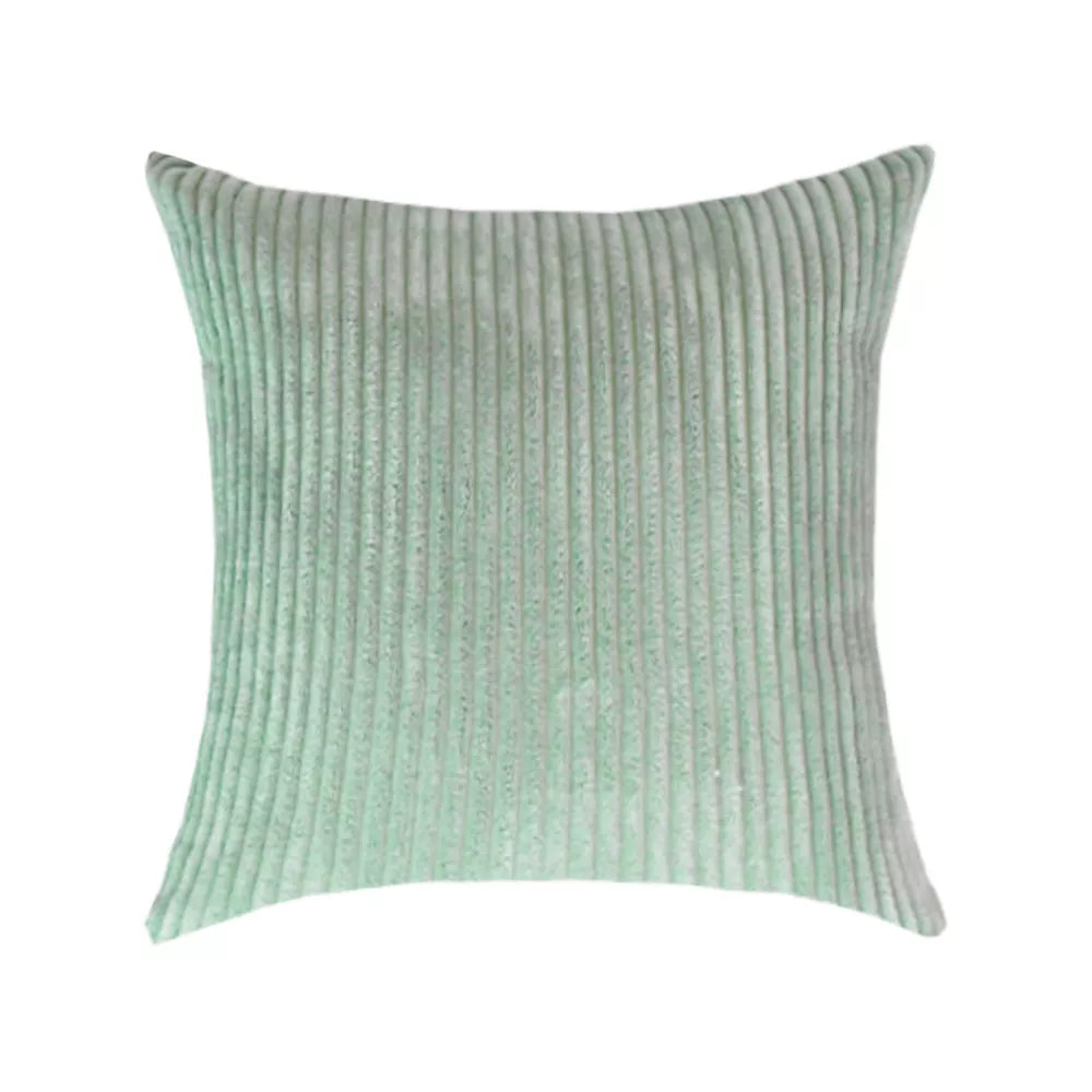 green Extra Large Broad Corduroy Cushion Covers - 50cm - 70cm