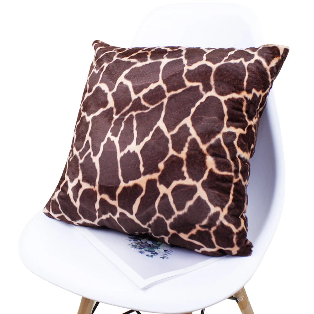 Faux Fur Animal Print Soft Cushion Covers - 3 sizes