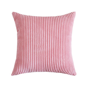 Pink Extra Large Broad Corduroy Cushion Covers - 50cm - 70cm