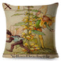 Alphabet Floral Fairy Cushion Covers (A-Z) - 18inx18in