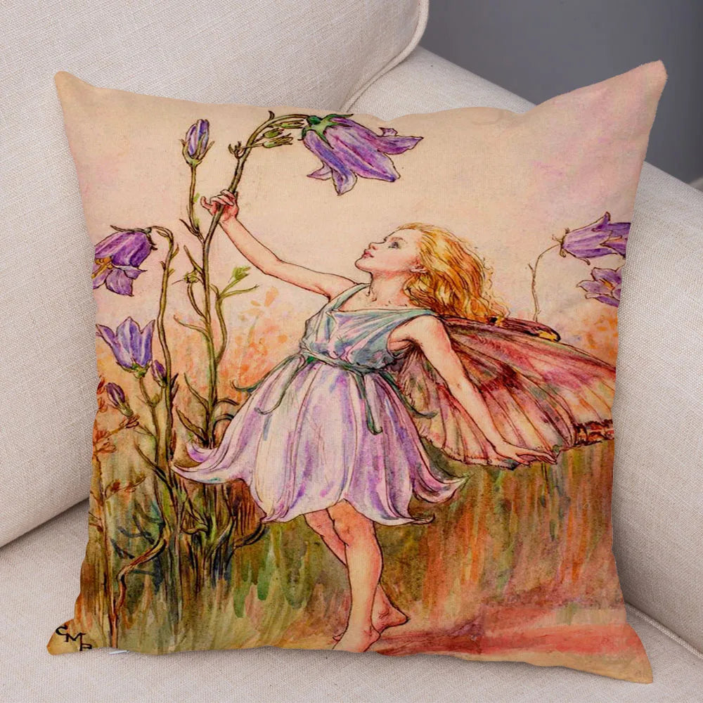 Children's Flower Fairies Cushion Covers 45cm x 45cm