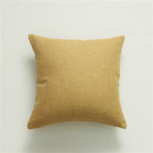 Yellow Nordic Style Linen Cushion Covers - 45x45 (18inx18in)