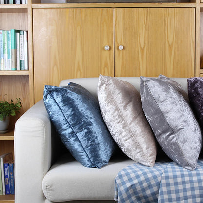 Crushed Velvet Cushion Covers - Many Colours & 2 Sizes