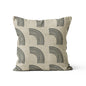 Nordic Linen & Black Cushion Covers - Leaves & Geometric Prints