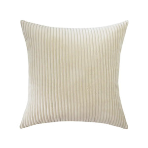 cream Extra Large Broad Corduroy Cushion Covers - 50cm - 70cm