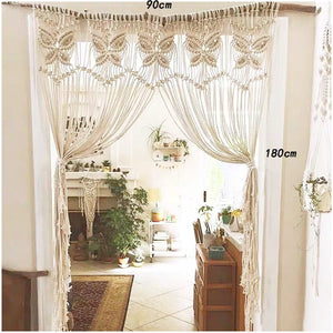 Handmade Boho Macrame Door Curtains / Wallhangings