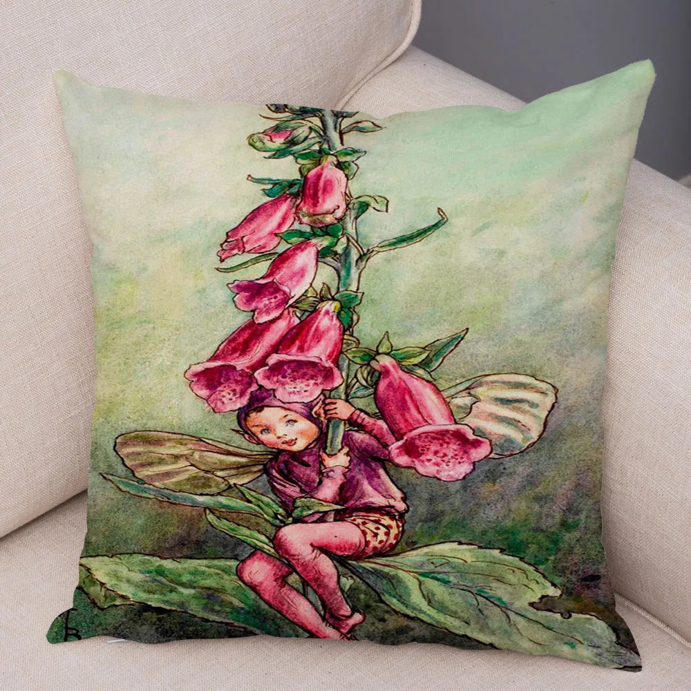 Children's Flower Fairies Cushion Covers 45cm x 45cm