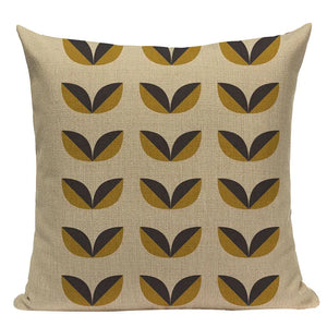 Linen Retro Floral Cushion Covers