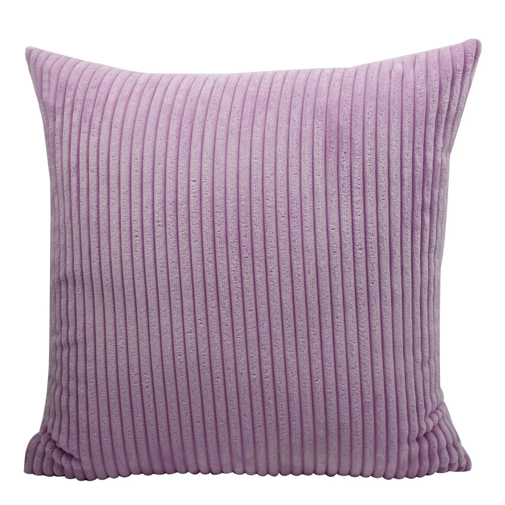 violet Extra Large Broad Corduroy Cushion Covers - 50cm - 70cm