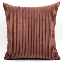 Brown Extra Large Broad Corduroy Cushion Covers - 50cm - 70cm