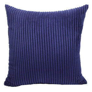navy Extra Large Broad Corduroy Cushion Covers - 50cm - 70cm