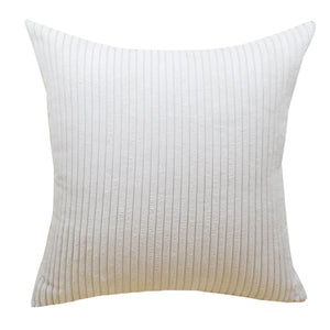 white Extra Large Broad Corduroy Cushion Covers - 50cm - 70cm