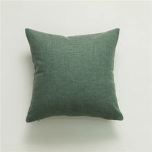 Green Nordic Style Linen Cushion Covers - 45x45 (18inx18in)