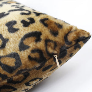 Faux Fur Animal Print Soft Cushion Covers - 3 sizes