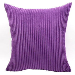 purple Extra Large Broad Corduroy Cushion Covers - 50cm - 70cm