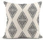 Bohemian Tribal Cushion Covers - Offwhite & Black