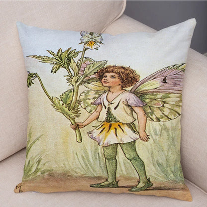 Children's Flower Fairies Cushion Covers 45cm x 45cm