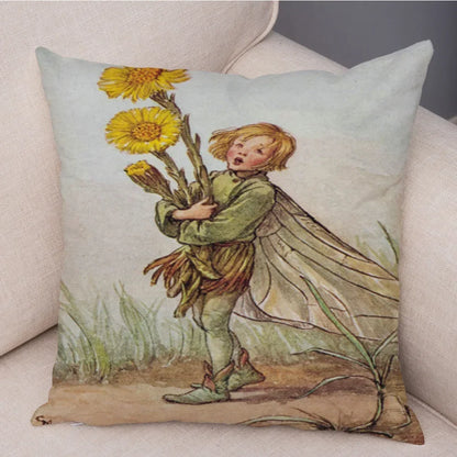 Children's Flower Fairies Cushion Covers 45cm x 45cm