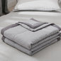 Grey Coloured Quilted Cotton Bedspreads / Sofa Throws