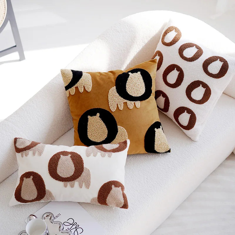Kids Tufted Lion Cushion Covers - 2 sizes
