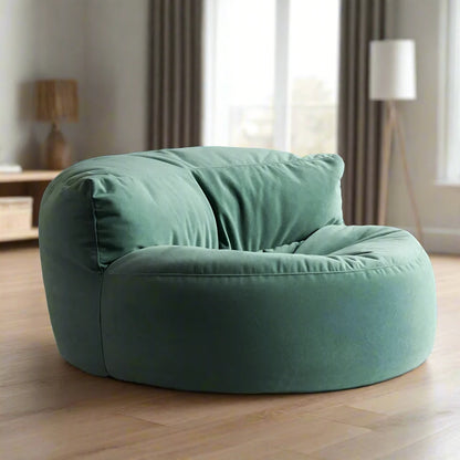 Green Chic Bean Bag / Chillsack Cover with Back Support (Without filler)